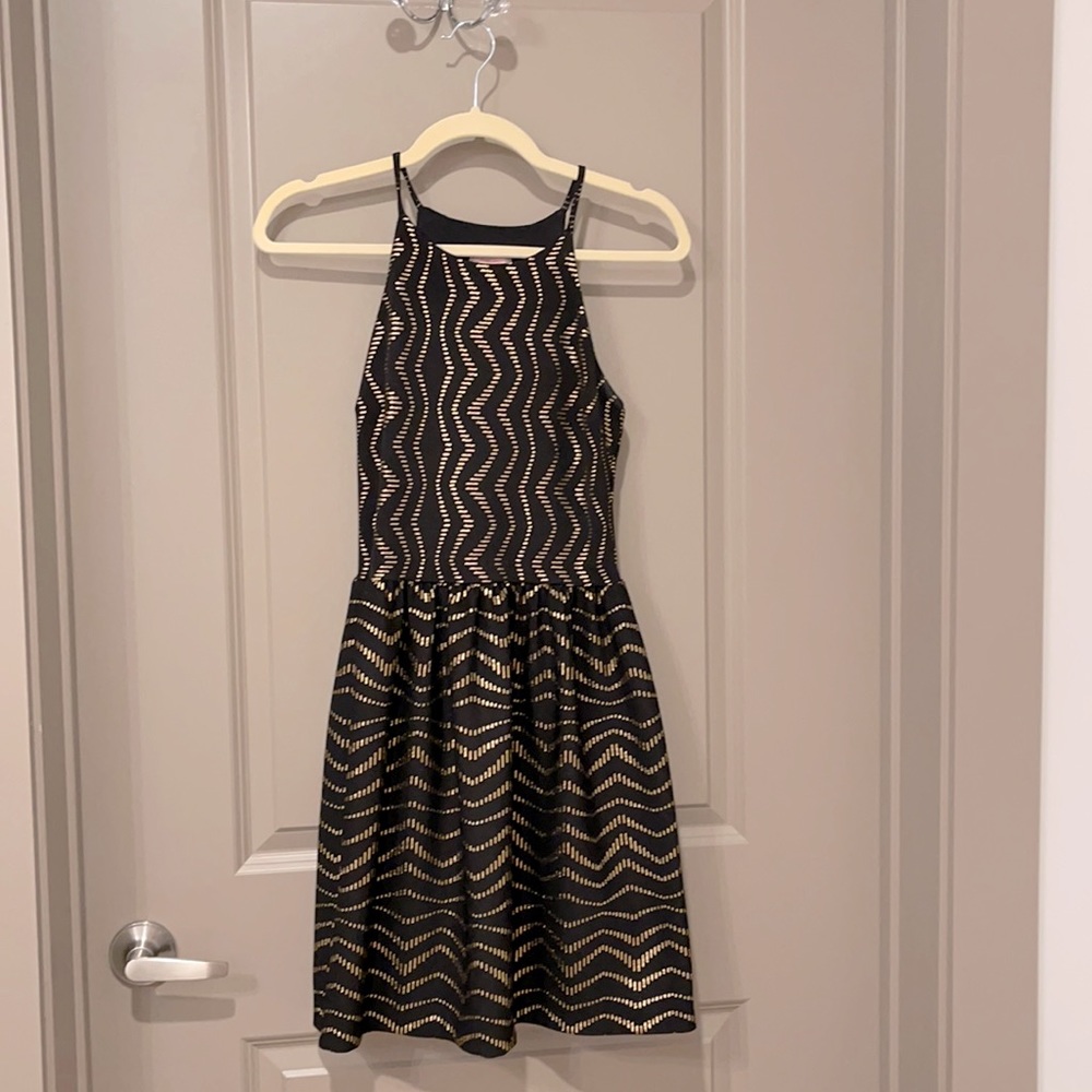 Black and Gold Dress
